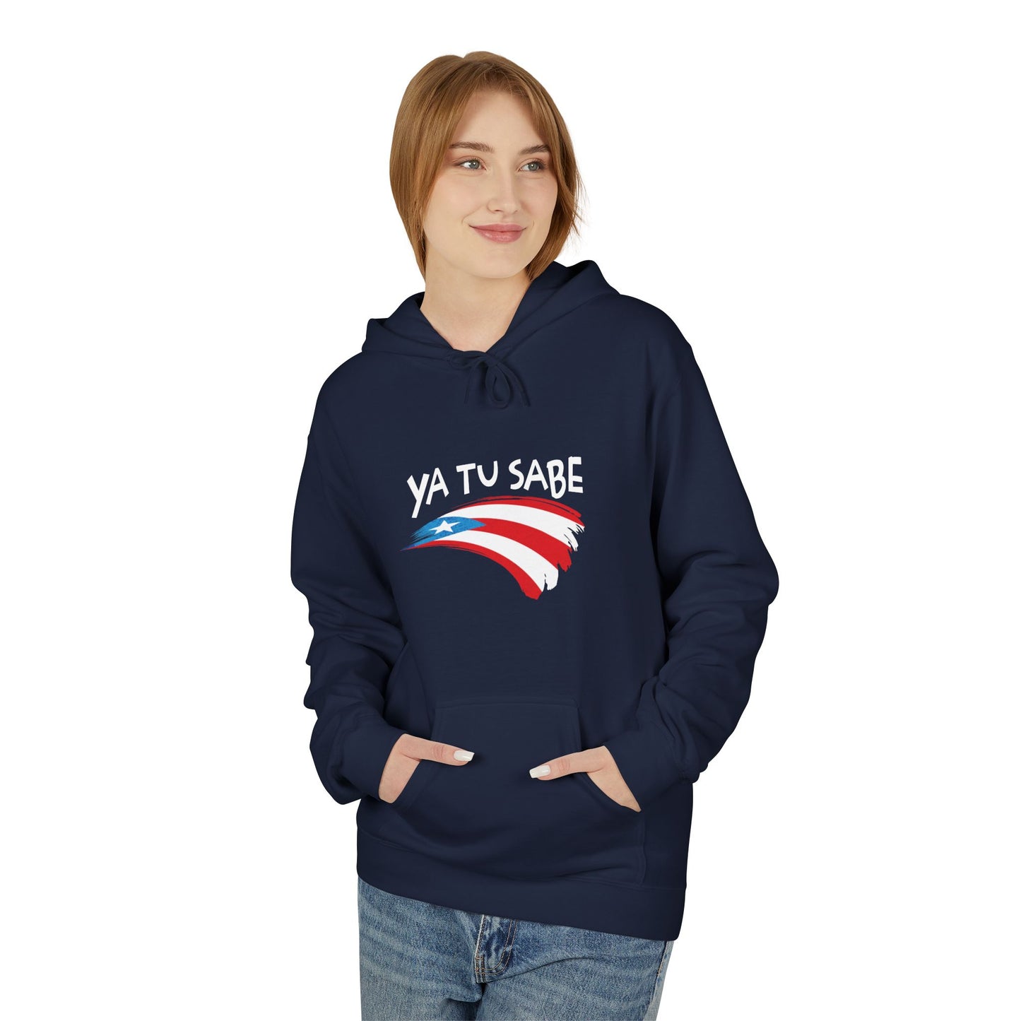Puerto Rican Pride Unisex Fleece Hoodie Sweatshirt, Ya Tu Sabe, Boriqua Pride, Back to School Sweater, Poly Cotton Hooded Sweatshirt