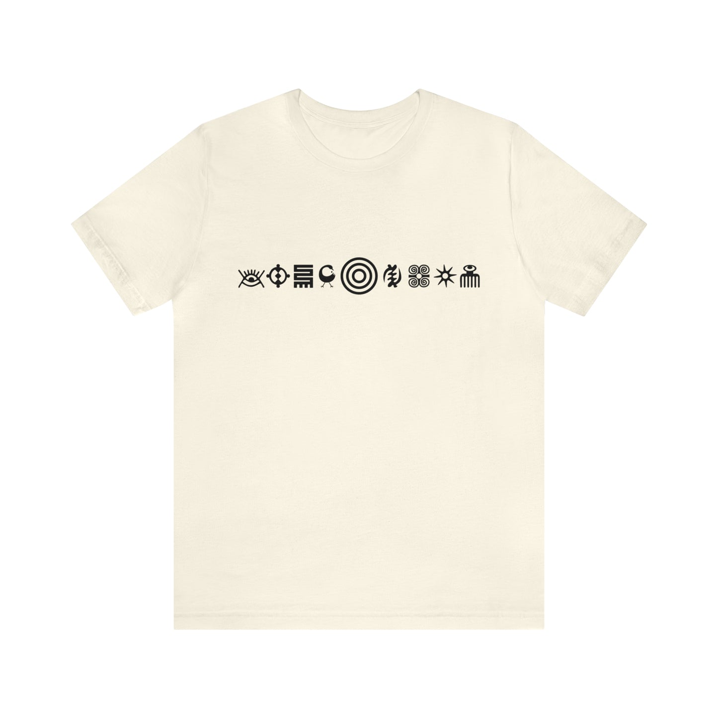 Adinkra Symbol tshirt, Graphic Tee, Multiple Symbols Shirt, Colorful t-shirt, African Design Tshirt, Cotton, Ghanaian Symbol, Afrocentric