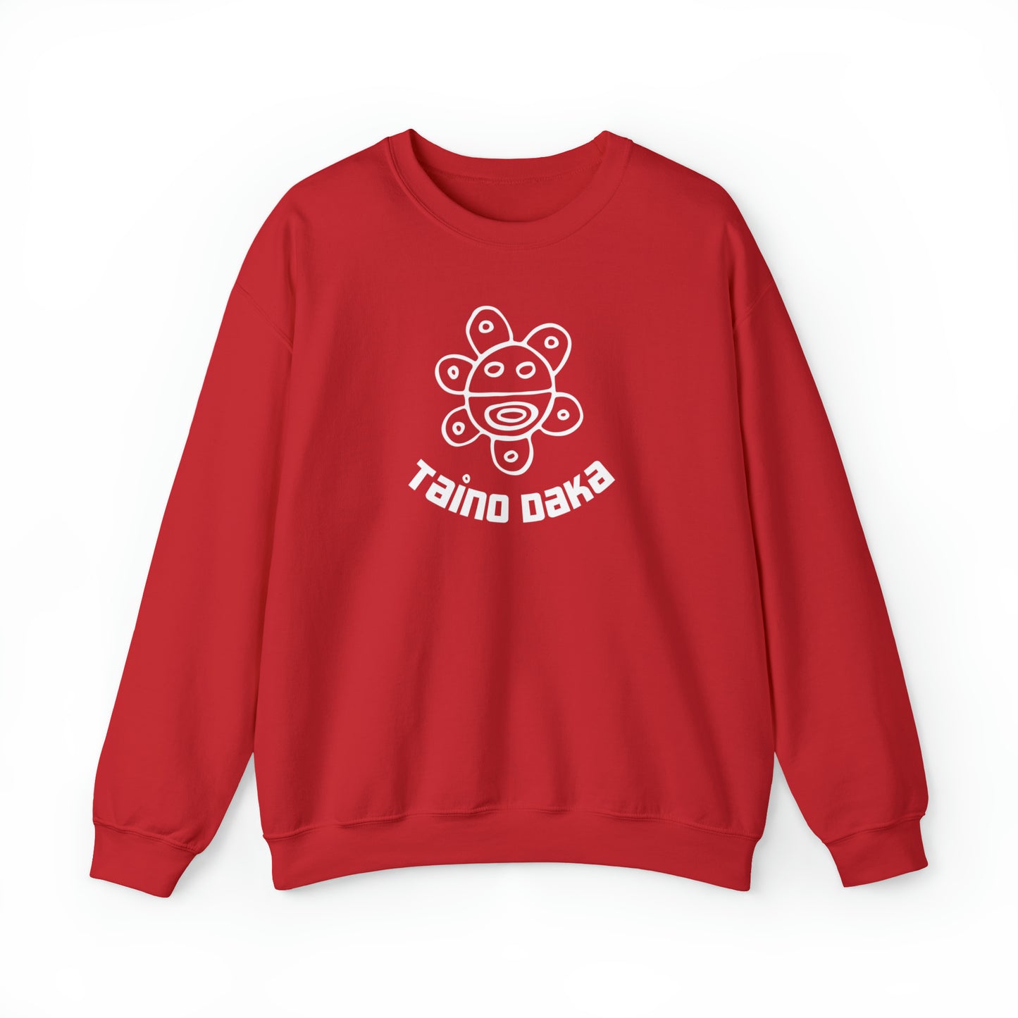 Taino Daka Sun God Unisex Sweatshirt, Unisex Sweatshirt with Taino Sun Symbol, Taino Daka (I Am Taino) Puerto Rican Taino Symbol Top