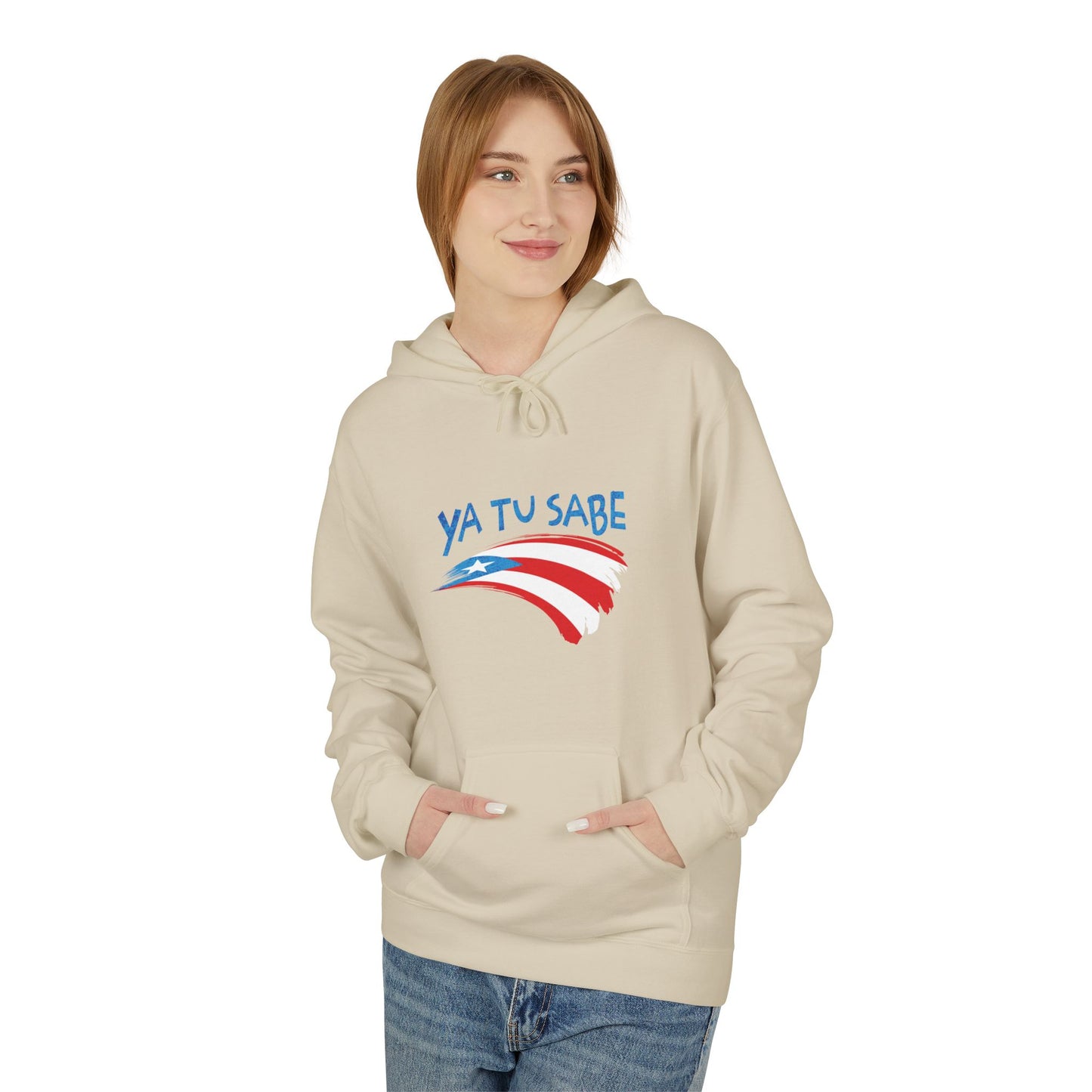 Puerto Rican Pride Unisex Fleece Hoodie Sweatshirt, Ya Tu Sabe, Boriqua Pride, Back to School Sweater, Poly Cotton Hooded Sweatshirt