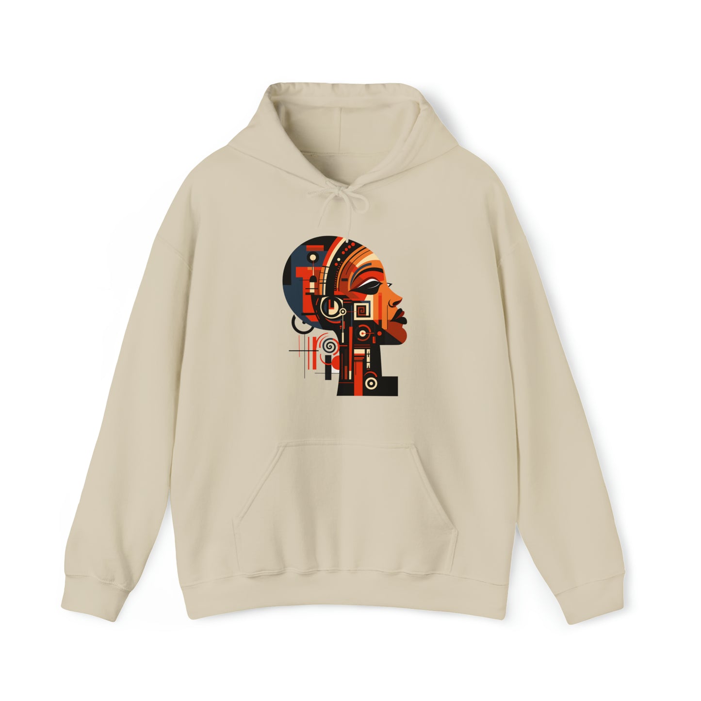 African Queen Cubist Art Unisex Hoodie