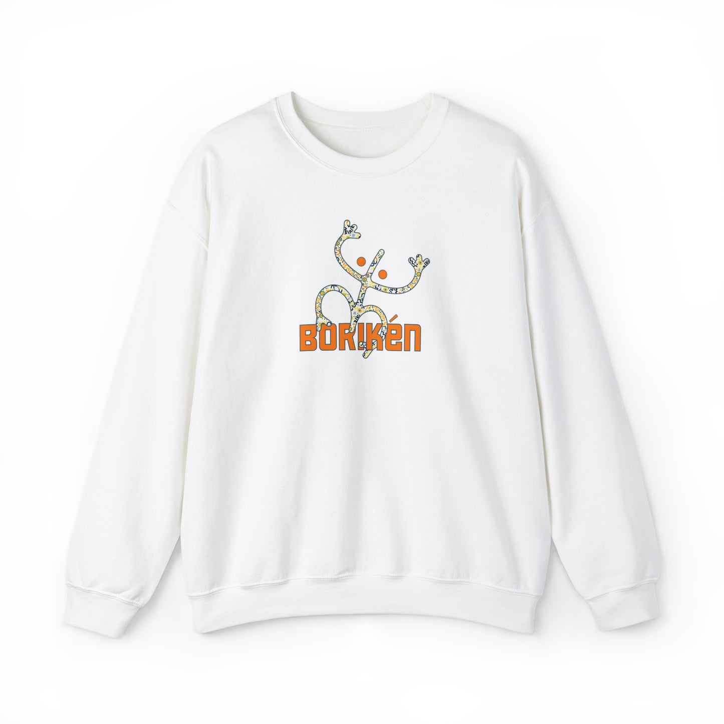 Taino Boriken Unisex Sweatshirt, Sweatshirt with Taino Coqui Symbol, Puerto Rican Taino Symbol Pullover Top