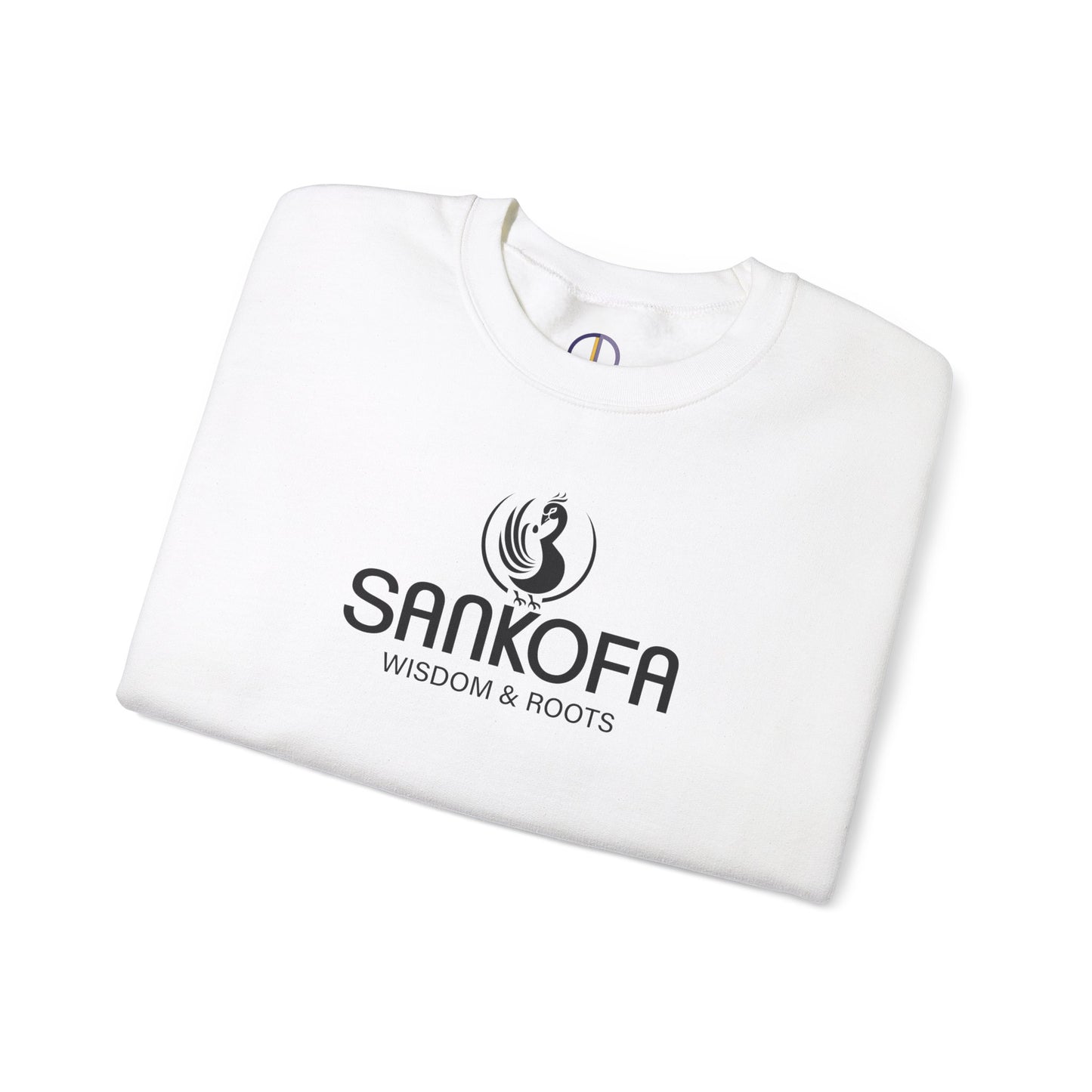 Adinkra Symbol Unisex Crew Neck Sweatshirt with Sankofa Symbol - Wisdom & Roots