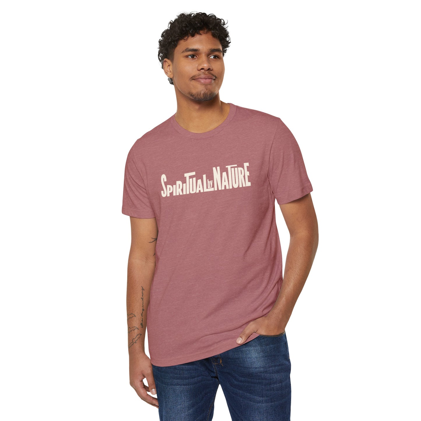 Spiritual by Nature Collection, Unisex Recycled Organic T-Shirt, Eco-Spiritual Organic Tee, Comfort and Style