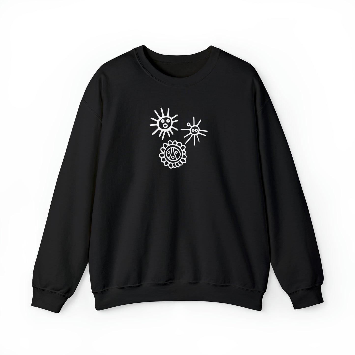 Taino Suns Unisex Sweatshirt, Unisex Sweatshirt with Taino Sun Symbol, Taino Daka (I Am Taino) Puerto Rican Taino Symbol Top