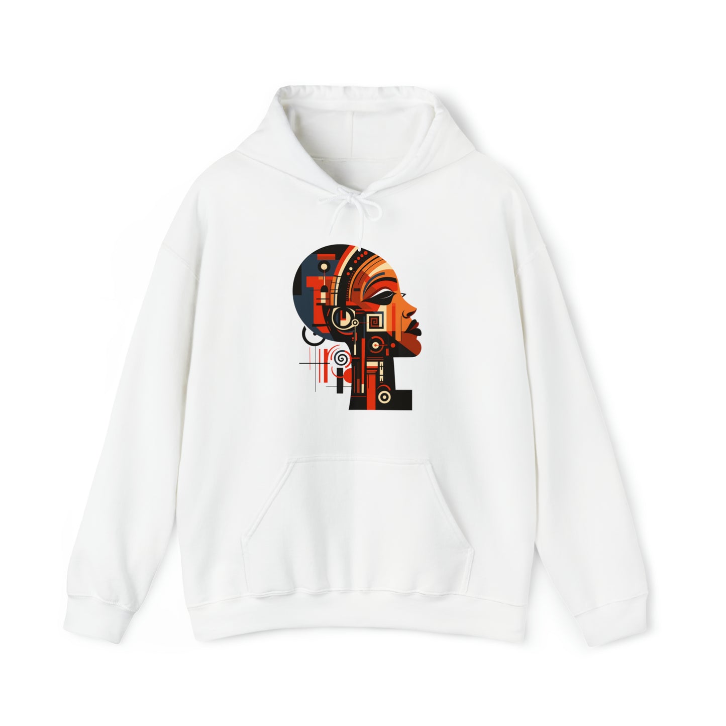 African Queen Cubist Art Unisex Hoodie