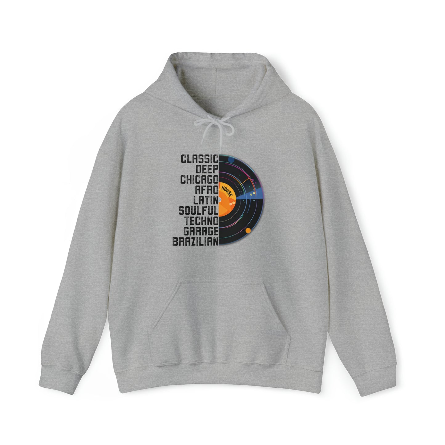 Unisex Hoodie House & Dance Music Shirt, Great Music Lovers Gift, House Music Genres