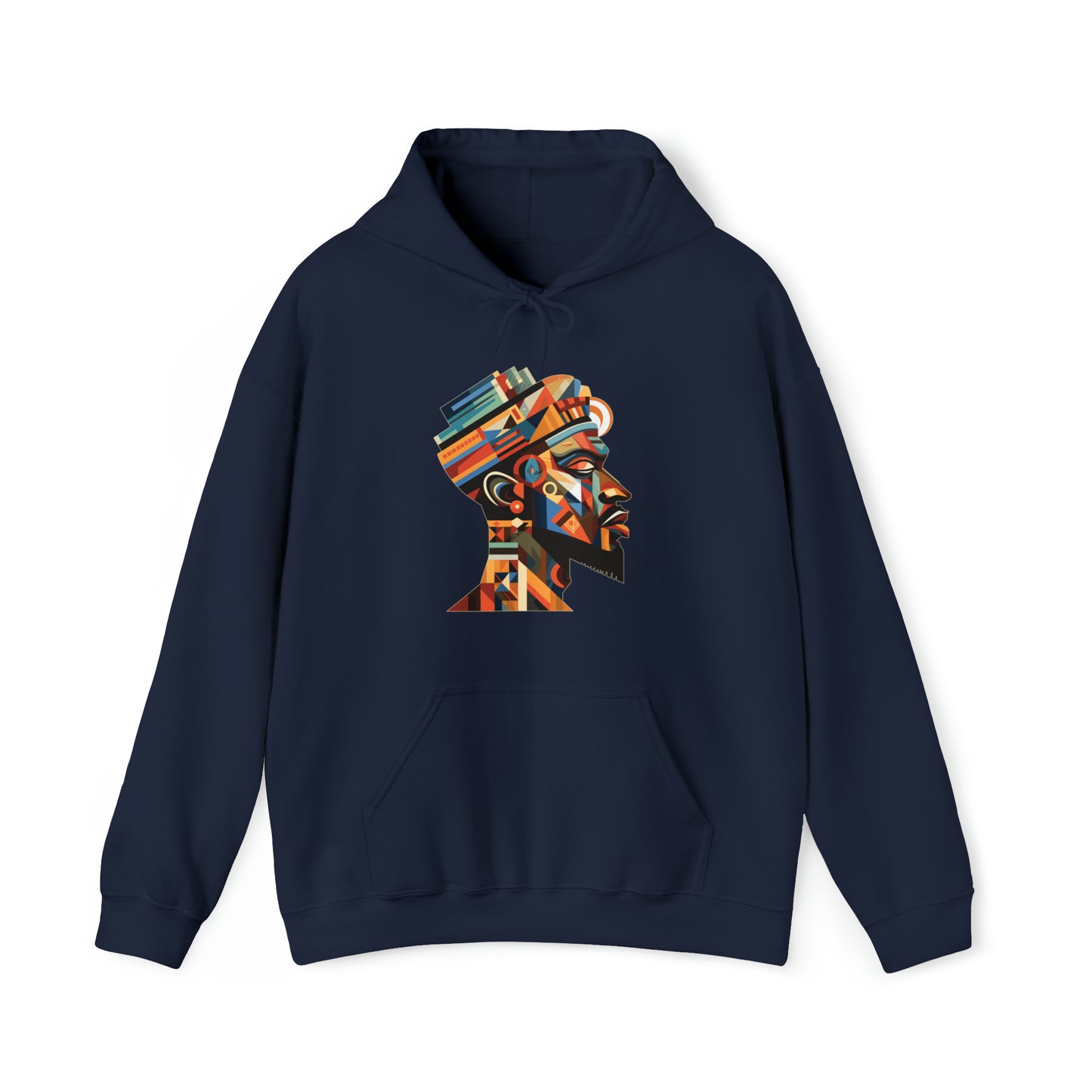 African King Cubist Art Unisex Hoodie