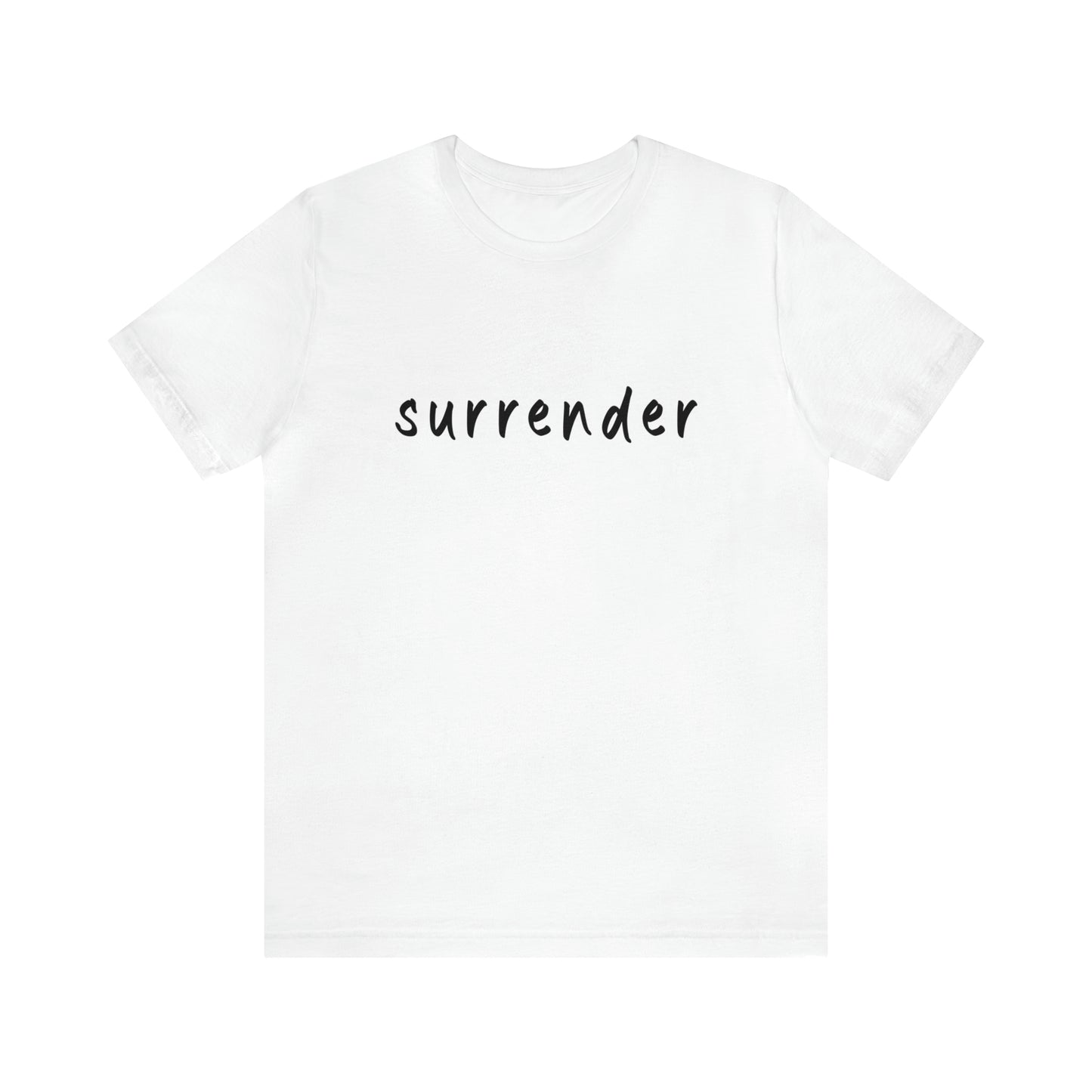 Recovery Unisex T-shirt, "Surrender", Meditation, Yoga and mindfulness, Spirituality, Sobriety Principles, 12 Steps Shirt