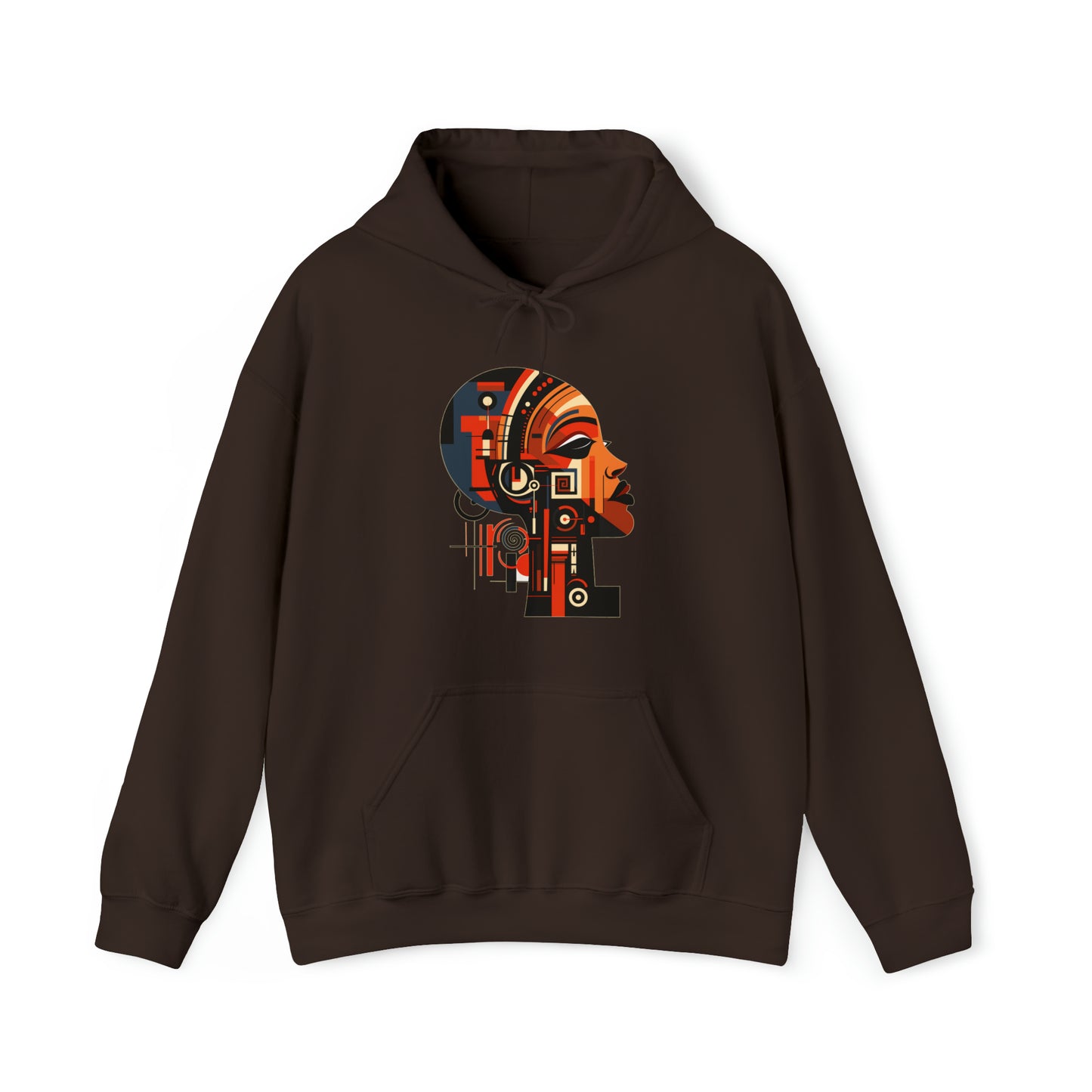 African Queen Cubist Art Unisex Hoodie