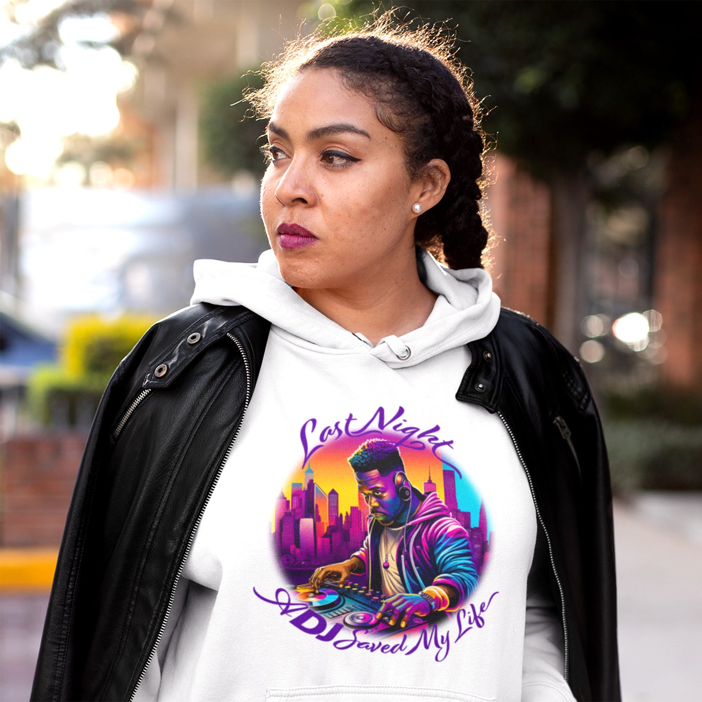 Unisex Hoodie House & Dance Music Shirt, House Music, Last Night a DJ Saved My Life