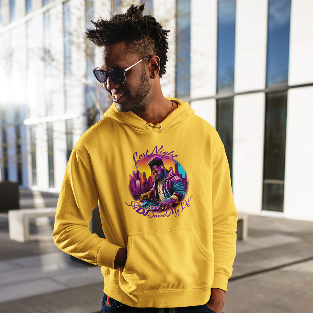 Unisex Hoodie House & Dance Music Shirt, House Music, Last Night a DJ Saved My Life