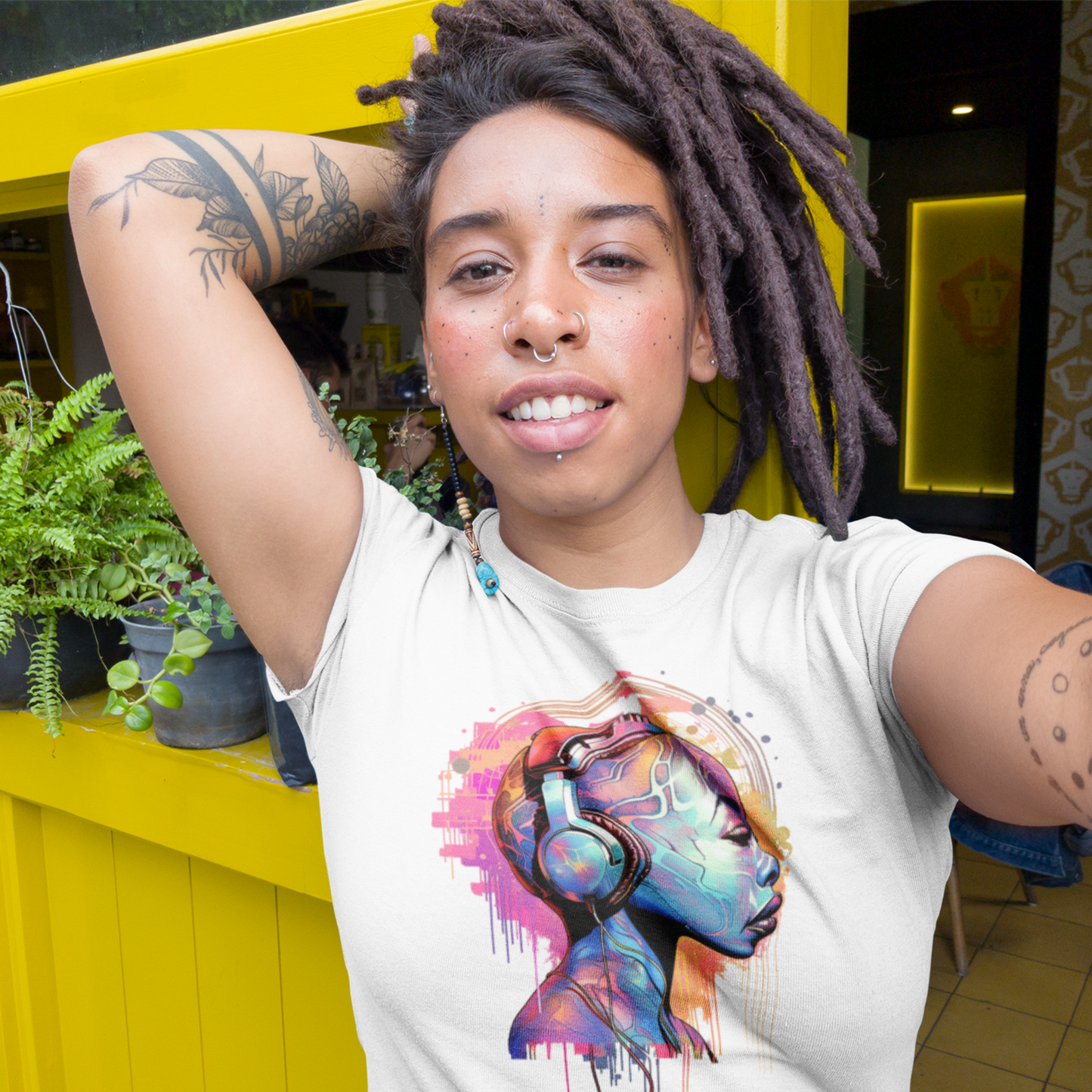 Unisex Cotton T-shirt, House Music Dance Music, Gift for Music Lovers
