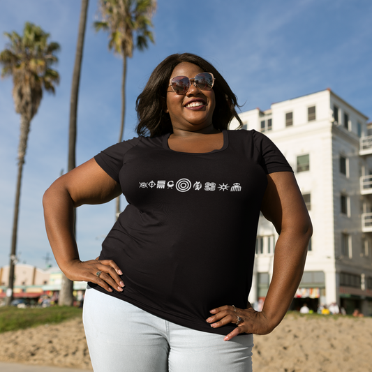 Adinkra Symbol tshirt, Graphic Tee, Multiple Symbols Shirt, Colorful t-shirt, African Design Tshirt, Cotton, Ghanaian Symbol, Afrocentric