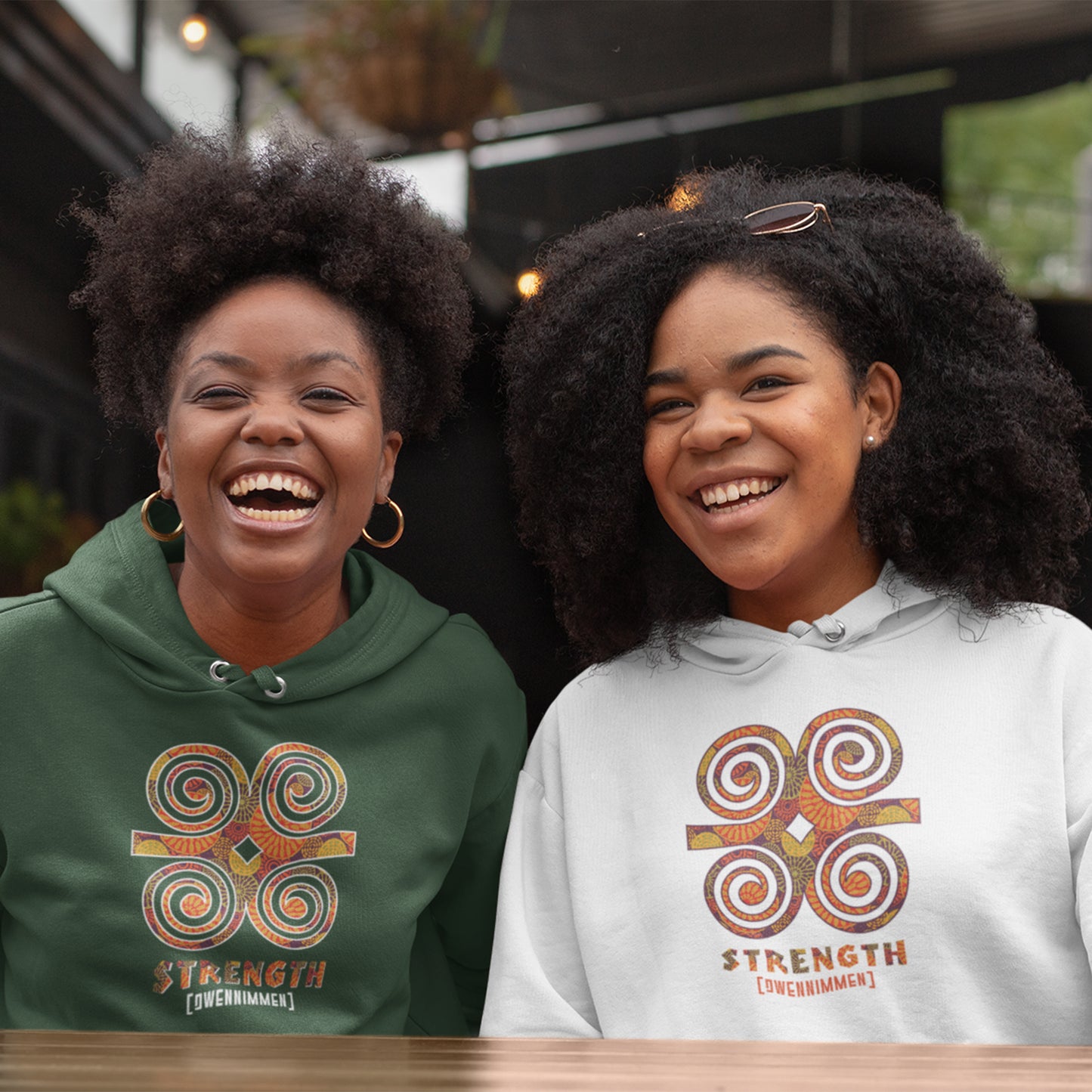 Unisex Hoodie Adinkra Dweninmmen Symbol, West African Ghanaian Symbol sweatshirts