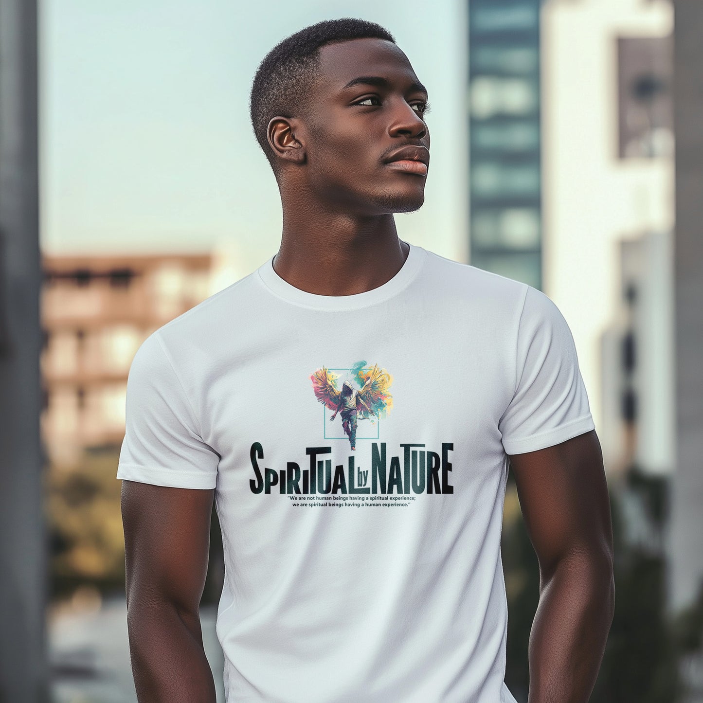 Spiritual by Nature Organic Collection T-shirt, Unisex Recycled Organic T-Shirt, Eco-Spiritual Organic Tee