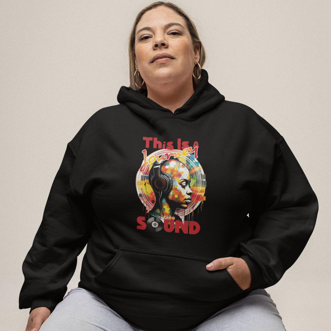 Unisex Hoodie House & Dance Music Shirt, Great Music Lovers Gift, This Is A Journey Into Sound