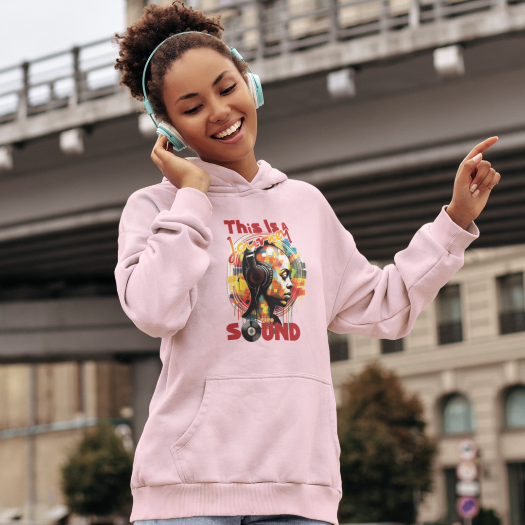 Unisex Hoodie House & Dance Music Shirt, Great Music Lovers Gift, This Is A Journey Into Sound