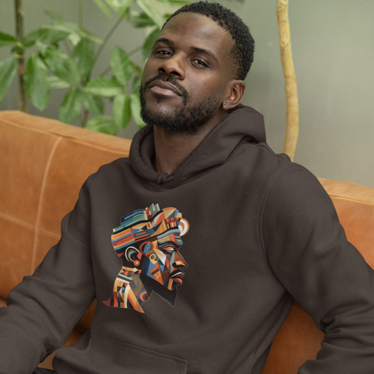 African King Cubist Art Unisex Hoodie