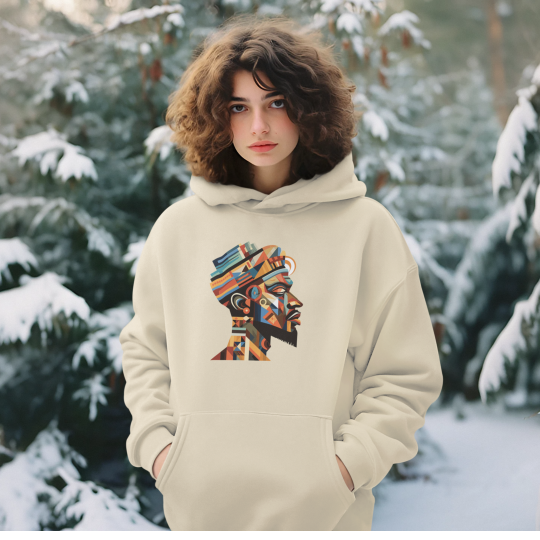 African King Cubist Art Unisex Hoodie