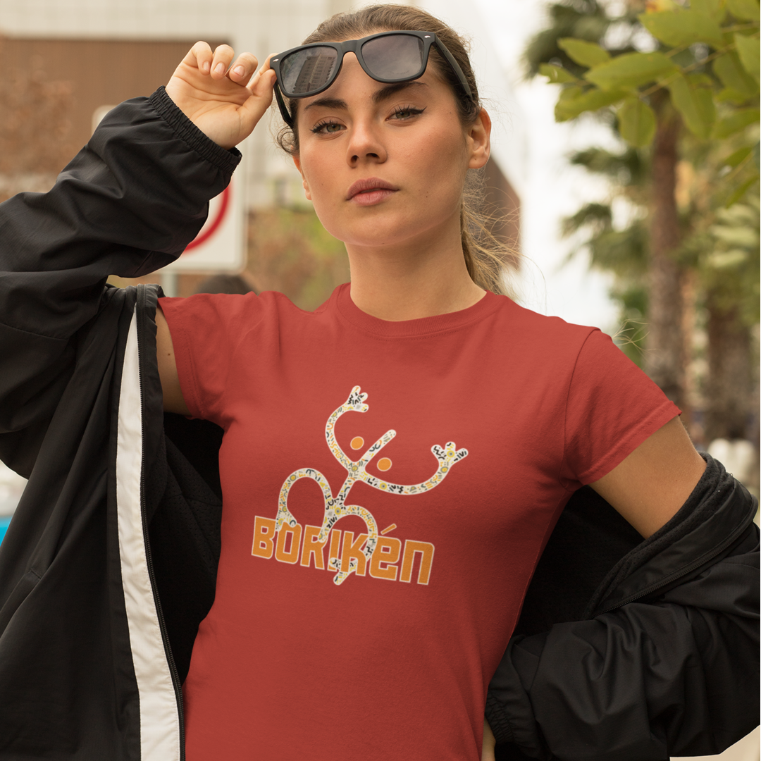 Taino Boriken Unisex Sweatshirt, Sweatshirt with Taino Coqui Symbol, Puerto Rican Taino Symbol Pullover Top