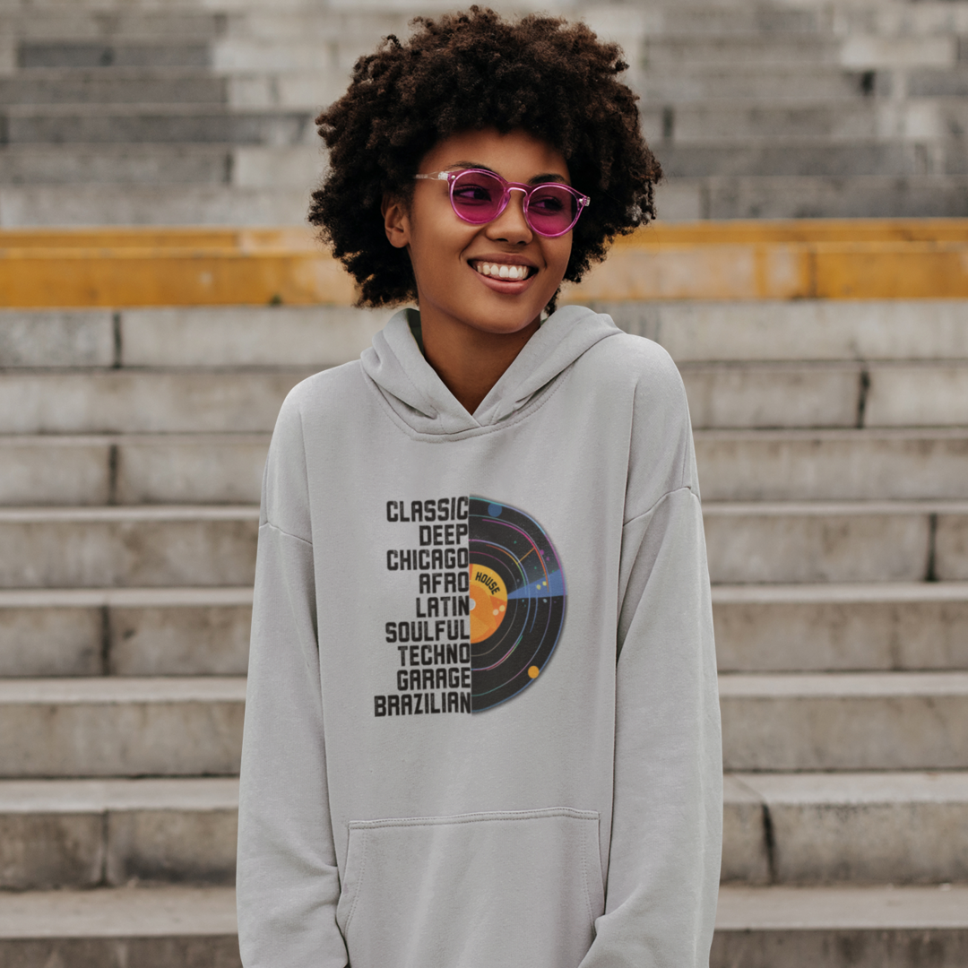 Unisex Hoodie House & Dance Music Shirt, Great Music Lovers Gift, House Music Genres
