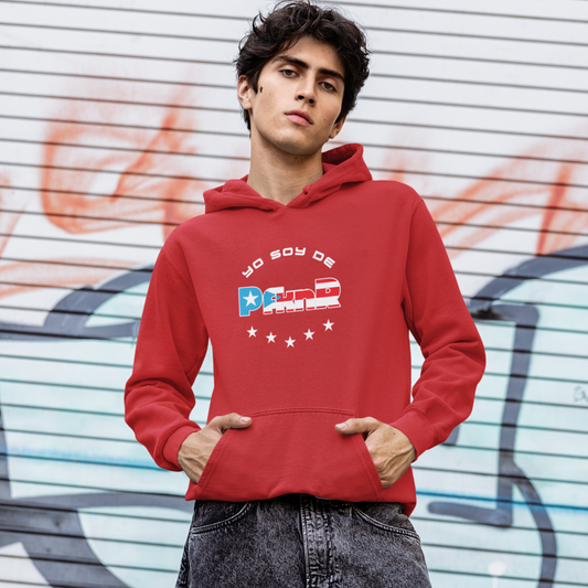 Puerto Rican Pride Hoodie, Unisex Fleece Sweatshirt for Boriqua Pride, P R Back to School Shirt, Poly Cotton PfknR Hooded Sweatshirt
