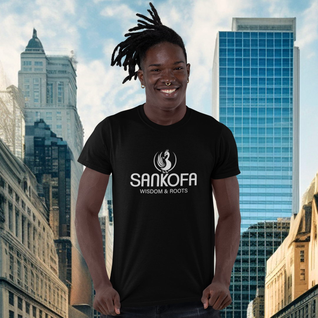 Adinkra Symbol Tshirt Sankofa Symbol, Wisdom & Roots, Afrocentric, Pan-African Apparel, West African Symbols
