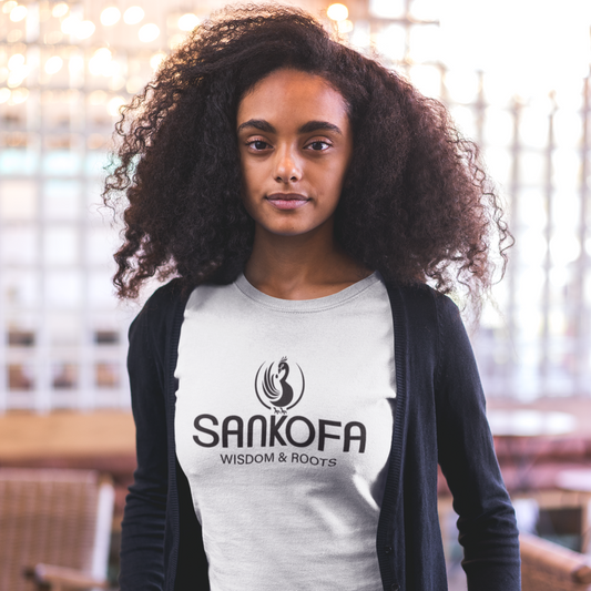 Adinkra Symbol Tshirt Sankofa Symbol, Wisdom & Roots, Afrocentric, Pan-African Apparel, West African Symbols