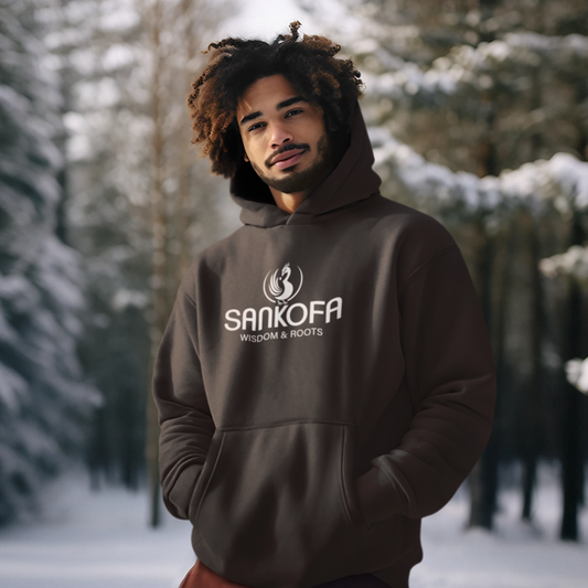 Adinkra Symbol Hoodie, Sankofa Symbol - Wisdom & Roots