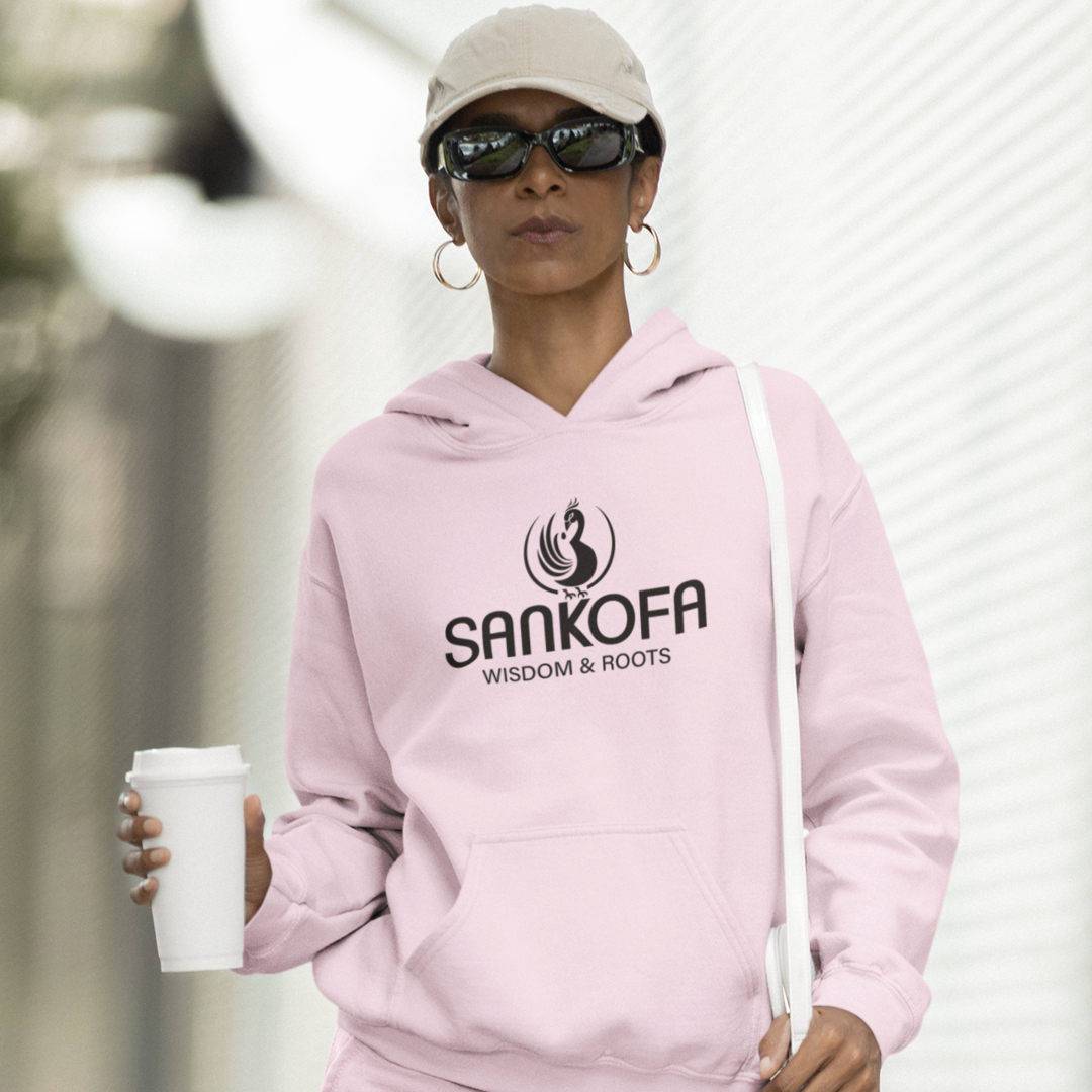 Adinkra Symbol Hoodie, Sankofa Symbol - Wisdom & Roots