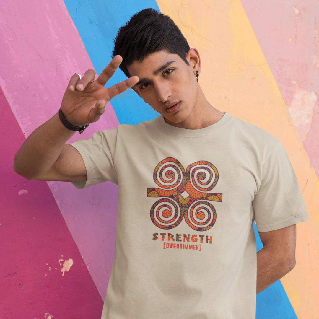 Adinkra Symbol Ghanaian Dweninmmen Symbol Cotton Gilden T-shirt