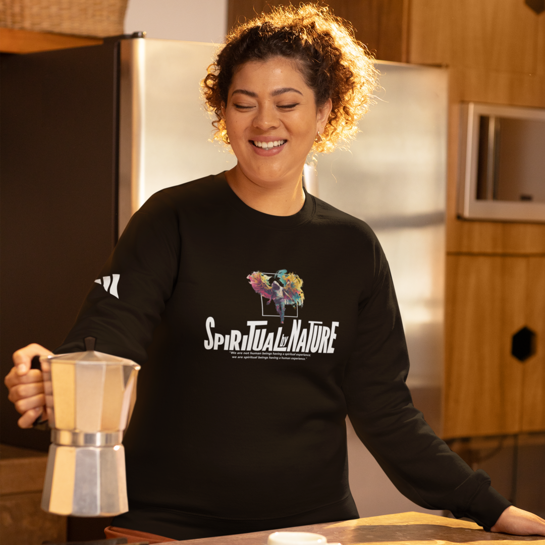 Adidas Unisex Fleece Crewneck Sweatshirt, Spiritual by Nature, Unisex BCI Cotton and Recycled Polyester, Eco-Conscious Organic Tee