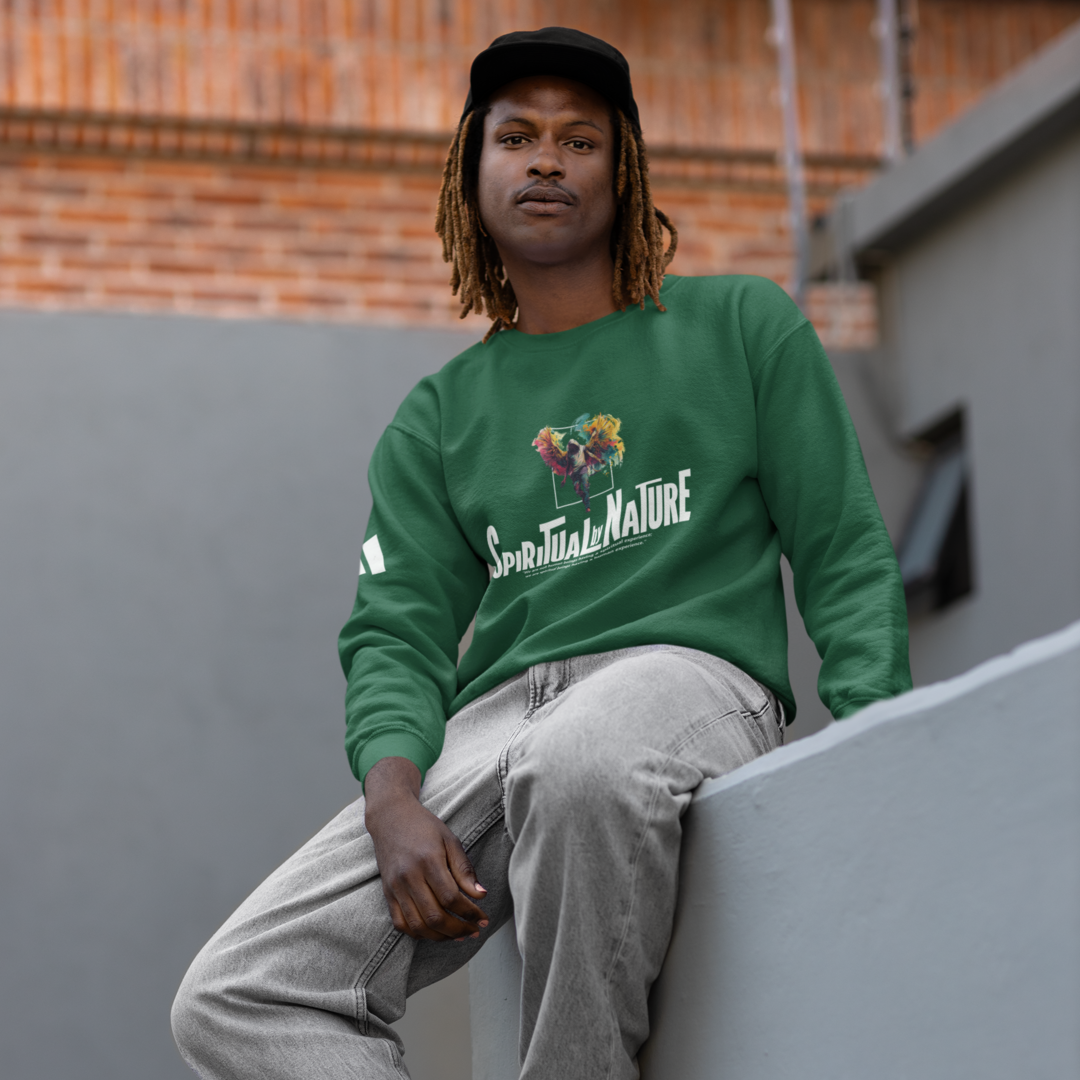 Adidas Unisex Fleece Crewneck Sweatshirt, Spiritual by Nature, Unisex BCI Cotton and Recycled Polyester, Eco-Conscious Organic Tee