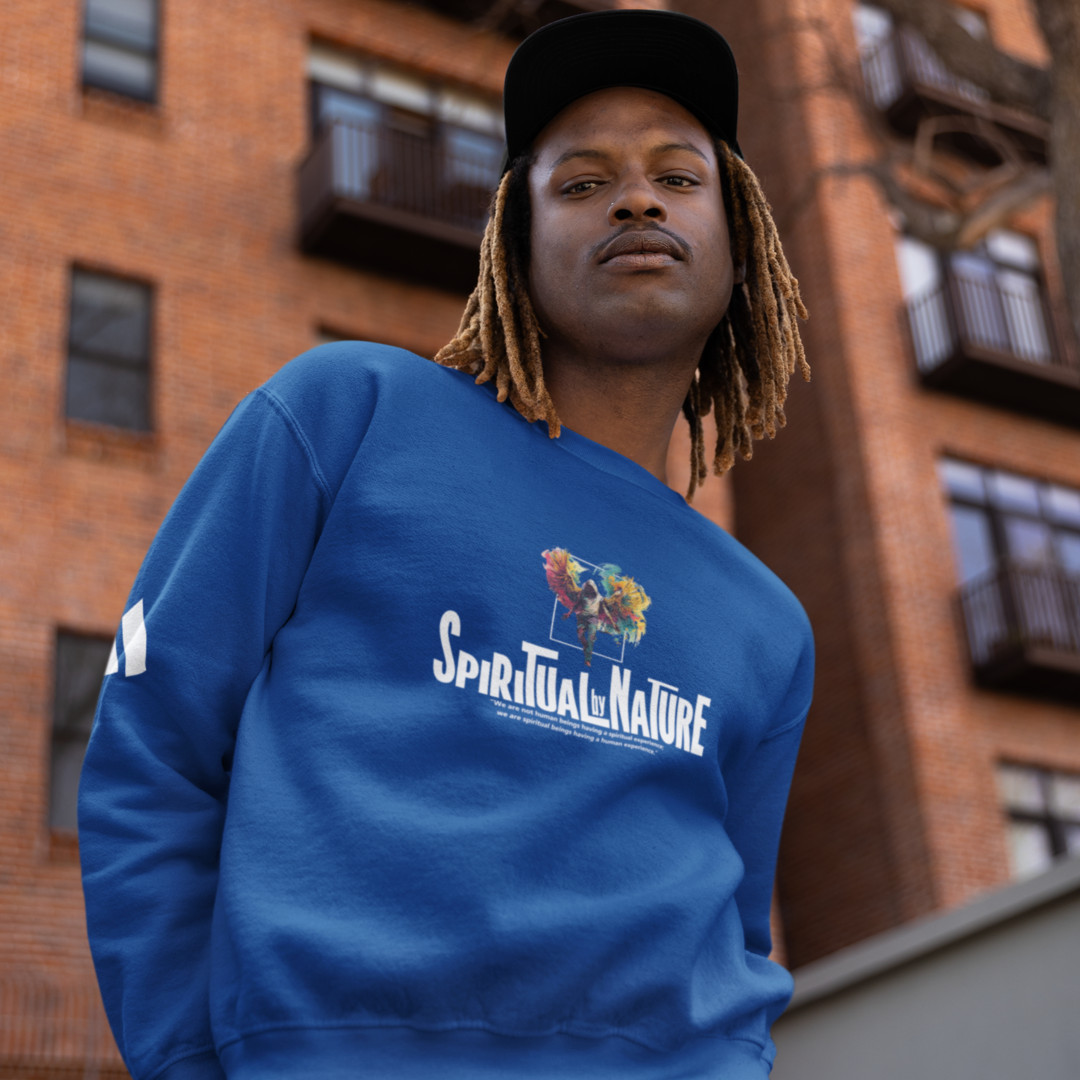 Adidas Unisex Fleece Crewneck Sweatshirt, Spiritual by Nature, Unisex BCI Cotton and Recycled Polyester, Eco-Conscious Organic Tee