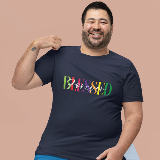 "Forever Blessed", Unisex 100% Cotton T-shirt, Spiritual T-shirt, Graphic Tee