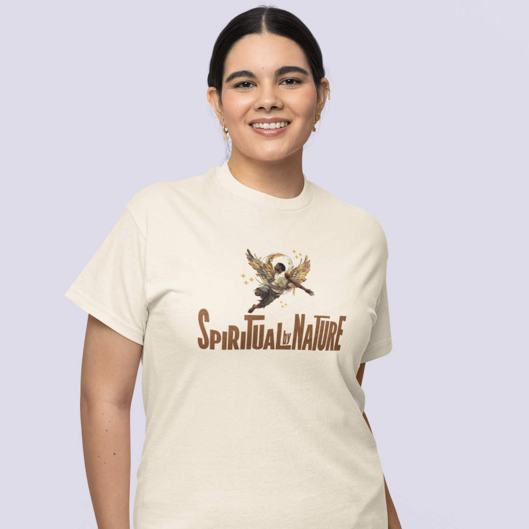Spiritual by Nature Collection, Unisex Recycled Organic T-Shirt, Eco-Spiritual Organic Tee, Comfort and Style