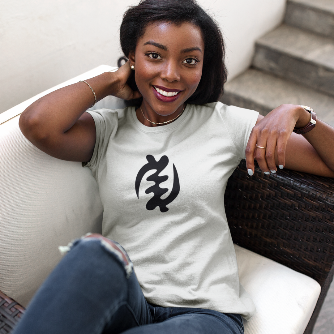 Ghanaian Gye Nyame Symbol, Adinkra Symbol Top, Colorful cotton t-shirt, African Summer Shirt, Ghana Trip