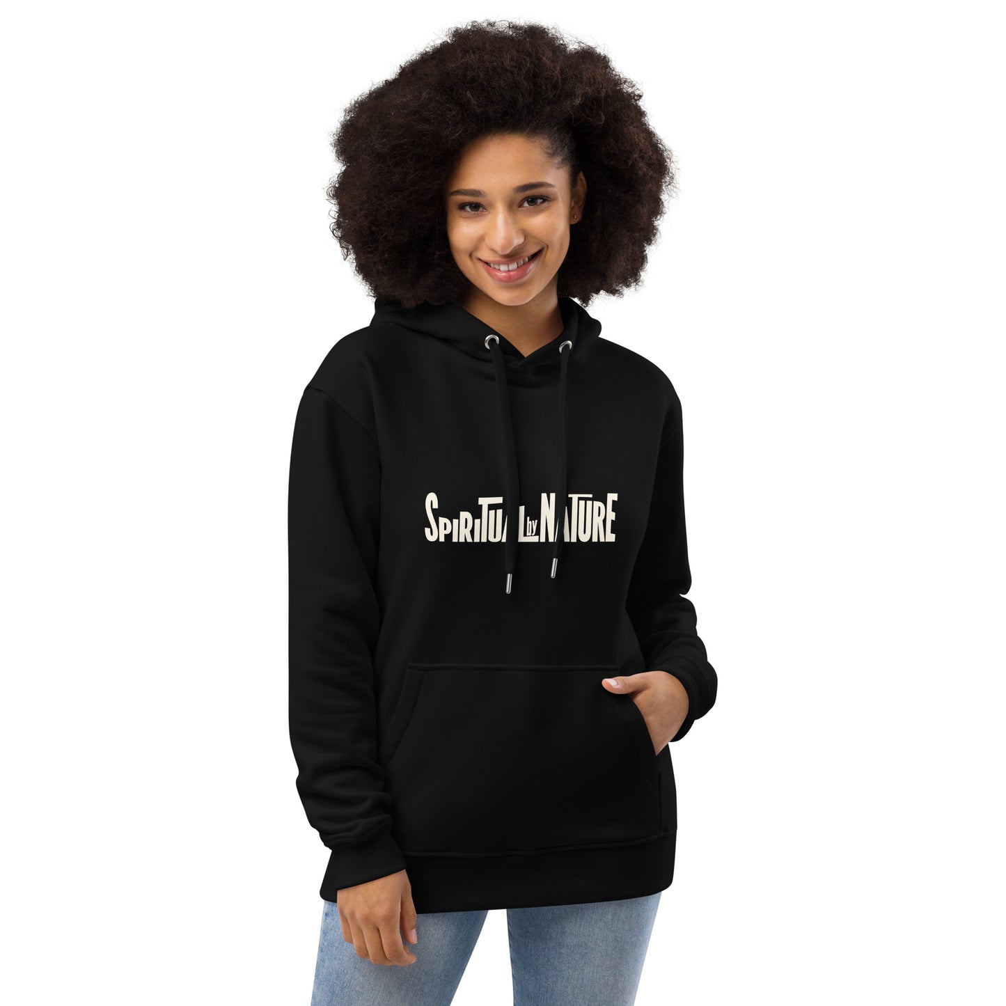 Spiritual by Nature Premium eco hoodie, Harmony Eco Hoodie: Sustainable Comfort in Every Layer