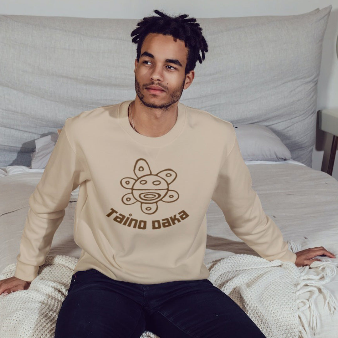 Taino Daka Sun God Unisex Sweatshirt, Unisex Sweatshirt with Taino Sun Symbol, Taino Daka (I Am Taino) Puerto Rican Taino Symbol Top