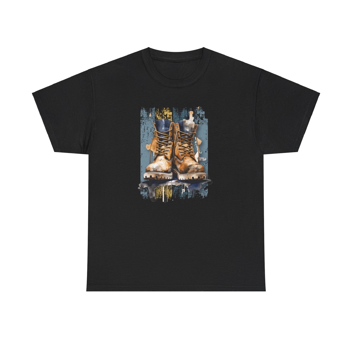 Urban Boots, Tim Style Unisex T-shirt, Art on Apparel with a City Lifestyle - Grunge Aesthetic Tee, Streetwear top