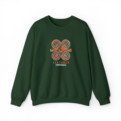 Unisex Adinkra Symbol Sweatshirts with Ghanaian Ram's Horn Dweninmmen Symbol