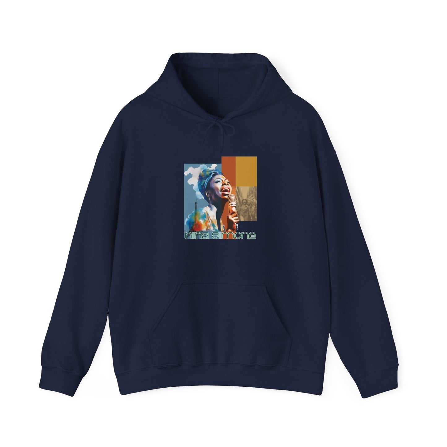 Unisex Graphic Hoodie, Nina Simone Jazz Blues Icon, Warm Cotton Blend, Tribute to Activism shirt, Fans of Nina Simone, Gift music lover