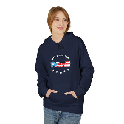 Puerto Rican Pride Hoodie, Unisex Fleece Sweatshirt for Boriqua Pride, P R Back to School Shirt, Poly Cotton PfknR Hooded Sweatshirt