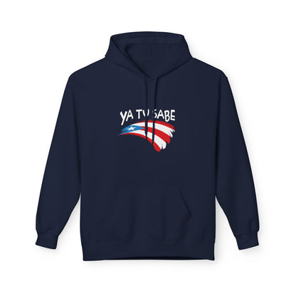 Puerto Rican Pride Unisex Fleece Hoodie Sweatshirt, Ya Tu Sabe, Boriqua Pride, Back to School Sweater, Poly Cotton Hooded Sweatshirt
