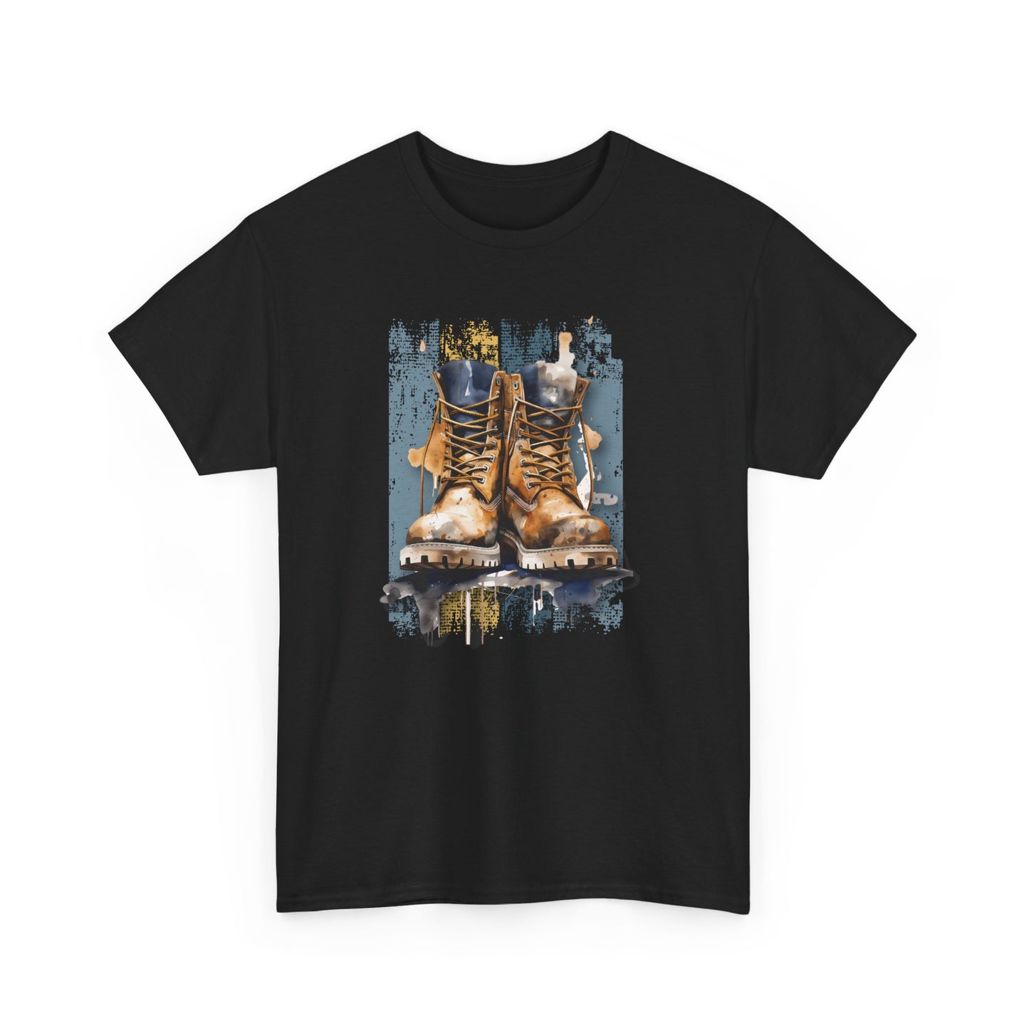 Urban Boots, Tim Style Unisex T-shirt, Art on Apparel with a City Lifestyle - Grunge Aesthetic Tee, Streetwear top