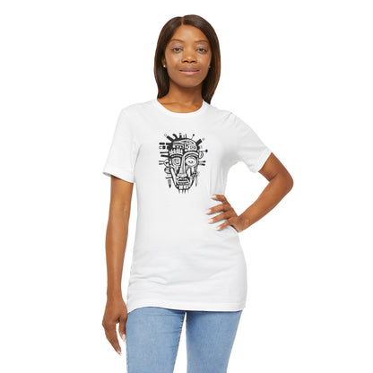 Unisex T-shirt - Art on Apparel with Abstract African Mask