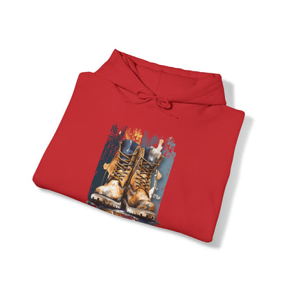 Unisex Hoodie Art on Apparel with City Life Tapestry Collection