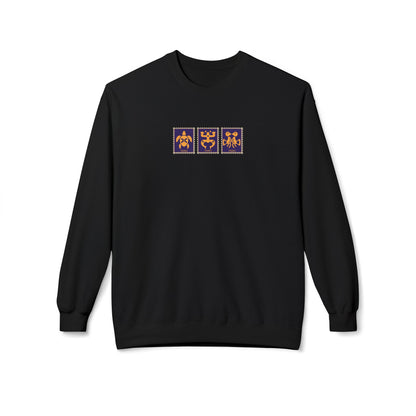 Taino Symbol Stamp Design Sweatshirt | Graphic Rican Heritage Sweater | Unisex Crewneck Pullover, Puerto Rico Shirt, Sizes S-4XL