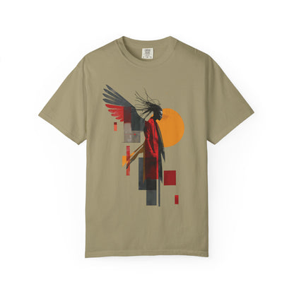 Spiritual by Nature Unisex Tee, Angel Graphic T-Shirt, Street Gear, Boho Top, Artistic Garment-Dyed T-Shirt, Vintage Style Urban Streetwear
